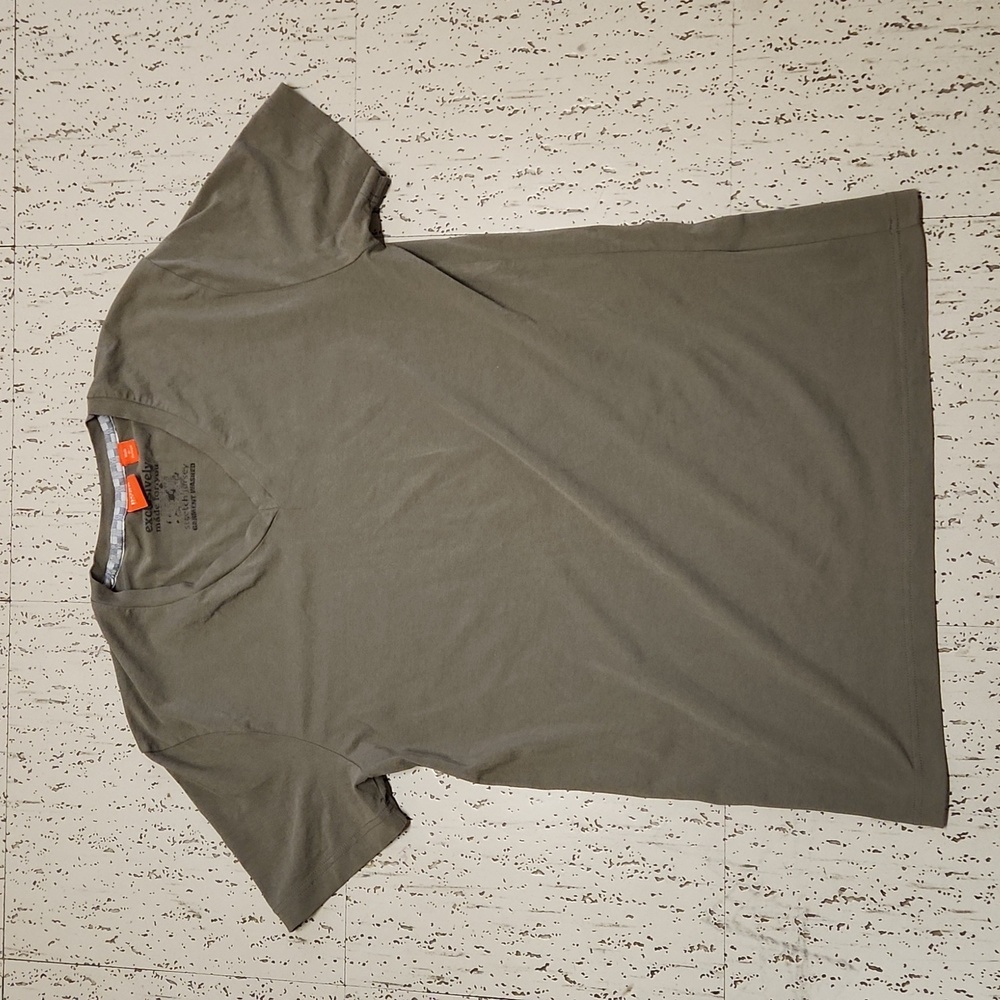 Hugo Boss Dark Gray Stretch V-Neck Jersey T-Shirt